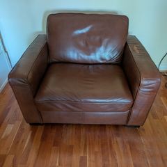Large Leather Armchair