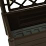 Garden Planter with Trellis 100x43x142 cm PP Mocha Image 3