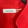 Calvin Klein Red Linen Belted Shirt Dress - Size Medium US 8 / UK10 Image 2