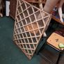 Antique 19th Century Cast Iron Diamond Pattern Window Image 2