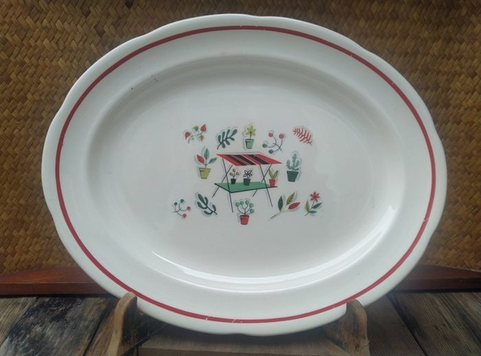 vintage platters, platter, retro platter, Arklow, Poole, JG Meakin