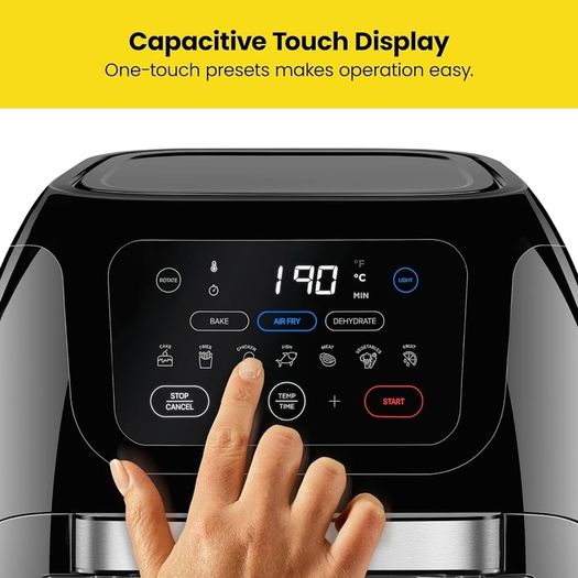 NEW SALE | Multifunctional Digital Air Fryer+ Rotisserie, Dehydrator, Convection Oven, 17 Presets Fry, Roast, Dehydrate, Bake, XL 10L Family Size, 1800W