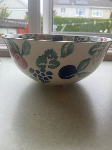 Vintage 2 Large Pottery Bowls as New