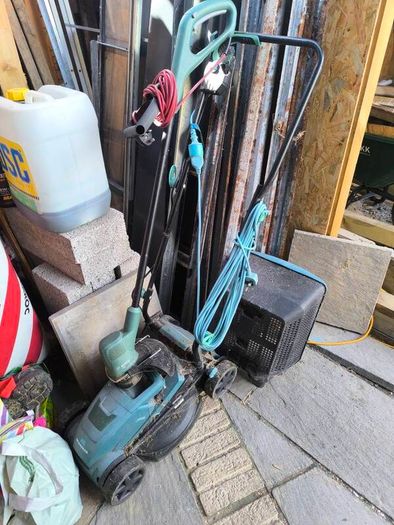 lawnmover and bosch trimmer