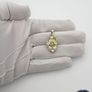 Vintage 925 Sterling Silver Citrine & Peridot Pendant Image 8