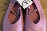 Zara brand new pink leather pumps