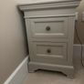 Bargain PAIR of designer bedside drawers in colour 'taupe' Image 3