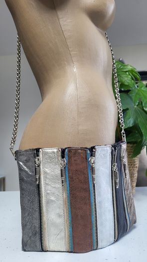 Louise Farnay metallic tones magnetic snatch crossbody bag - Rrp 129 dollars (New)