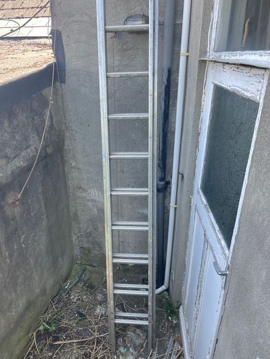 24Ft aluminum double stage lightweight ladders
