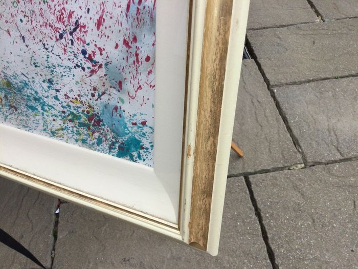 Art - Oil on Board with Natural Twigs. ( Reduced)