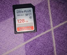 Sandisk 128 GB ultra plus memory card for camera