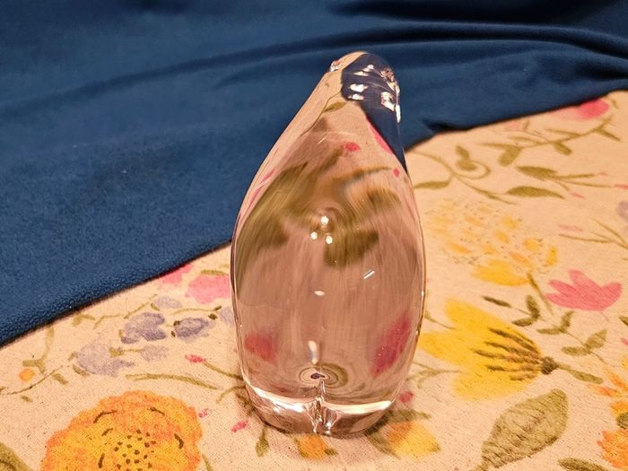 Vintage Wedgwood Crystal Glass Polar Bear Paperweight ,Ornament,
