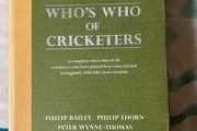 cricket book This is a copy of Who's Who of Cricketers by Philip Bailey, Philip Thorn, and Peter Wynne-Thomas,