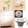 10x White Door Knob Cabinet Retro Round Ceramic Drawer Cupboard Kitchen Pull Handle 32mm (FREE POSTAGE) Image 4