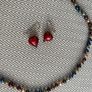 Necklace/Earrings Set - Coloured Pearls Image 4