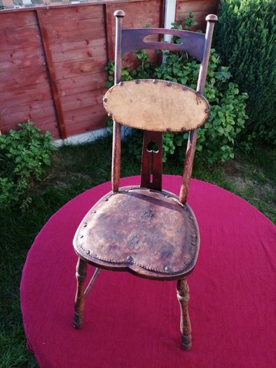 Antique Art Nouveau Rustic Ladies Chair c. 1880