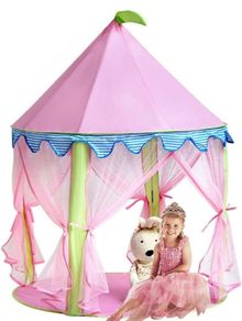 Girls Play Tent&Princess Castle Portable Playhouse, Pink Pop up tent for Kids Indoor/Outdoor Game (FREE POSTAGE)