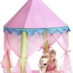 Girls Play Tent&Princess Castle Portable Playhouse, Pink Pop up tent for Kids Indoor/Outdoor Game (FREE POSTAGE)