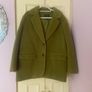 Fab Olive Green River Island Studio Faux Brushed Wool Jacket Image 9