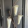 glass/ metal floor lamp Image 2