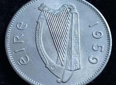 Ireland - 1959 - 6 Pence - Wolfhound - KM.13a - High Grade - [2153]