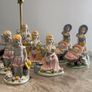 Pre Owned Vintage Victorian Style Porcelain Figurine Table Lamp & Matching Ornaments / Statuettes Set Image 5