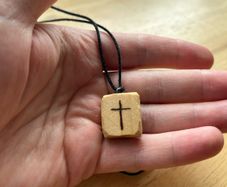 Wood burnt Pendant Cross Design - Accepting Requests