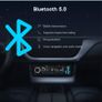 Bluetooth 5.0 Car Stereo Handsfree Calling, Stereo & Clock, 4X60W FM Radio USB/AUX in/MP3/WMA/WAV/SD MP3 Player, Wireless Remote Control Image 4