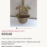 Antique solid Brass Holy Water Font Crucifix and Angels Image 8