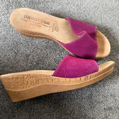 PRESTIGE Cork Wedge Sandals Size 5!