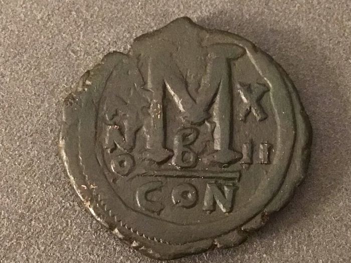 Byzantine Empire Emperor Justin II and Sophia 576 AD Follis