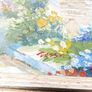 Vintage Oil Paintings Seaside Impressionism Wall Art Blue Oil Paintings Garden Floral Wall Art Blue Artwork Living Room Wall Art, signed framed Image 9