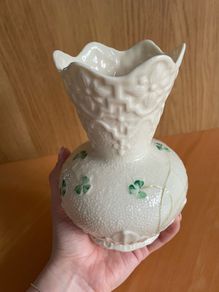 Vintage Belleek Parian China Vase