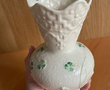 Vintage Belleek Parian China Vase