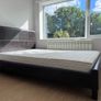 Leather Double Bed with Mattress Image 2