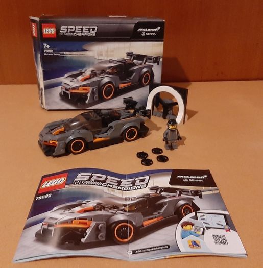 LEGO Speed Champions 75892 McLaren Senna.  Used and discontinued set from 2019. Good condition.