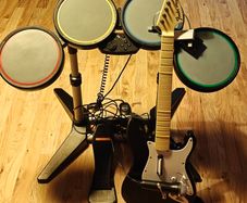 Rockband Drumset and Accessories Ps3