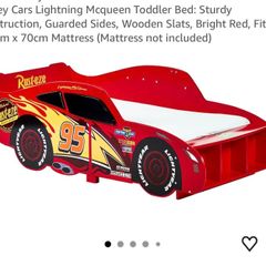 Disney Cars Lightning McQueen Toddler Bed. New(Unassembled in box)