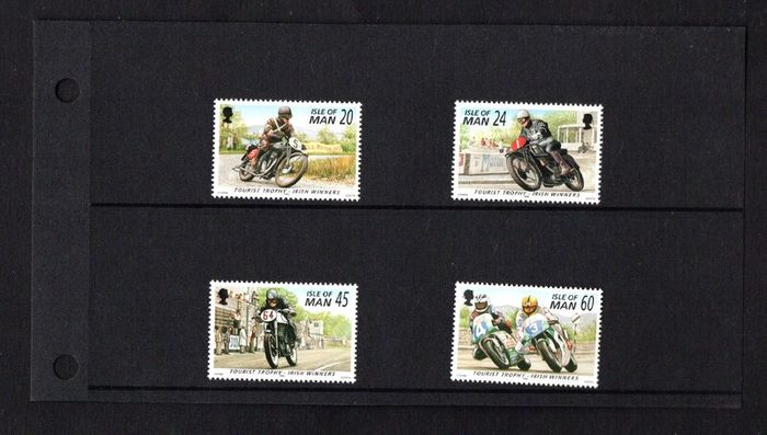 1996 Isle of Man Tourist Trophy Irish Winners Motorcycle Races Commemorative Stamps Presentation Pack