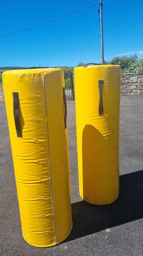 2x Gilbert Yellow Rugby Tackle Bags