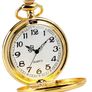 Pocket Watch Vintage Smooth Quartz Pocket Watch Classic Fob Watch with Short Chain for Men Women - Gift for Birthday Anniversary Day Christmas Fathers Day Image 7