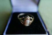 Vintage 9ct  Yellow Gold 375 Gold Oval Shell Cameo Ring 1,4g size O
