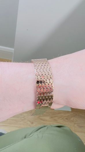 Gold watch bracelet