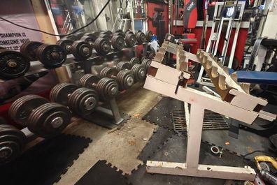 Dumbell rack 12x Dumbbells