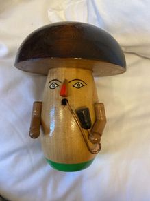 wooden mushroom
