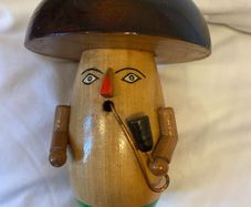 wooden mushroom