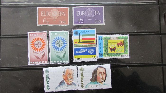 Ireland.Four Irish Europa Stamps Sets 1960-1986.Mint Never Hinged.