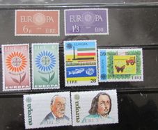 Ireland.Four Irish Europa Stamps Sets 1960-1986.Mint Never Hinged.
