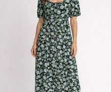Ladies Floral Dress: Size 10