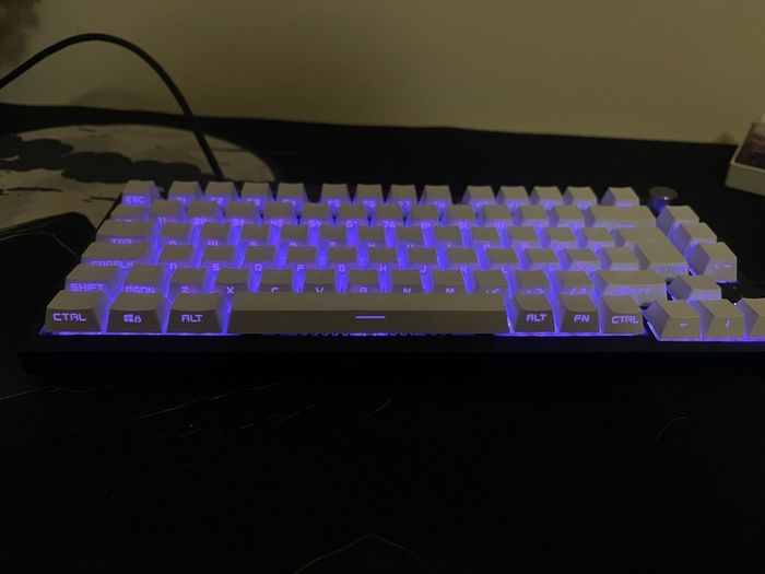Hand-built custom mechanical keyboard designed for both clean aesthetics and smooth typing feel